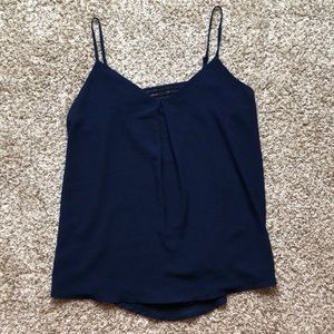 3/$20 Naked Zebra Navy Spaghetti Strap Blouse